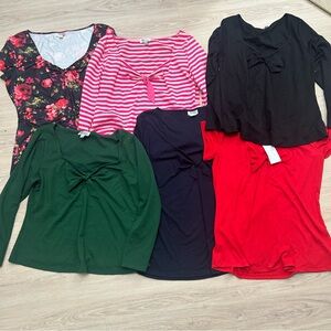 Unique vintage shirts tops women’s size 2X bundle lot of 6